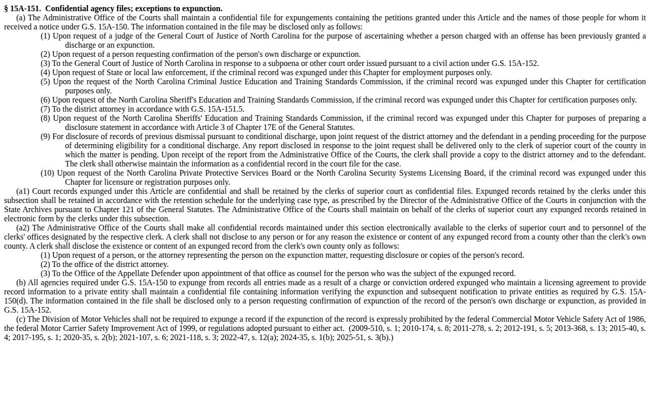 Dan River discharge records and confidential expunged court records